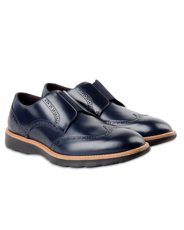 Navy blue dress shoes