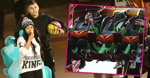 rob kardashian blac chyna first date at six flags