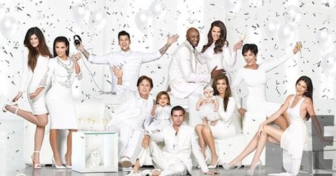 Kardashian christmas card family 2012