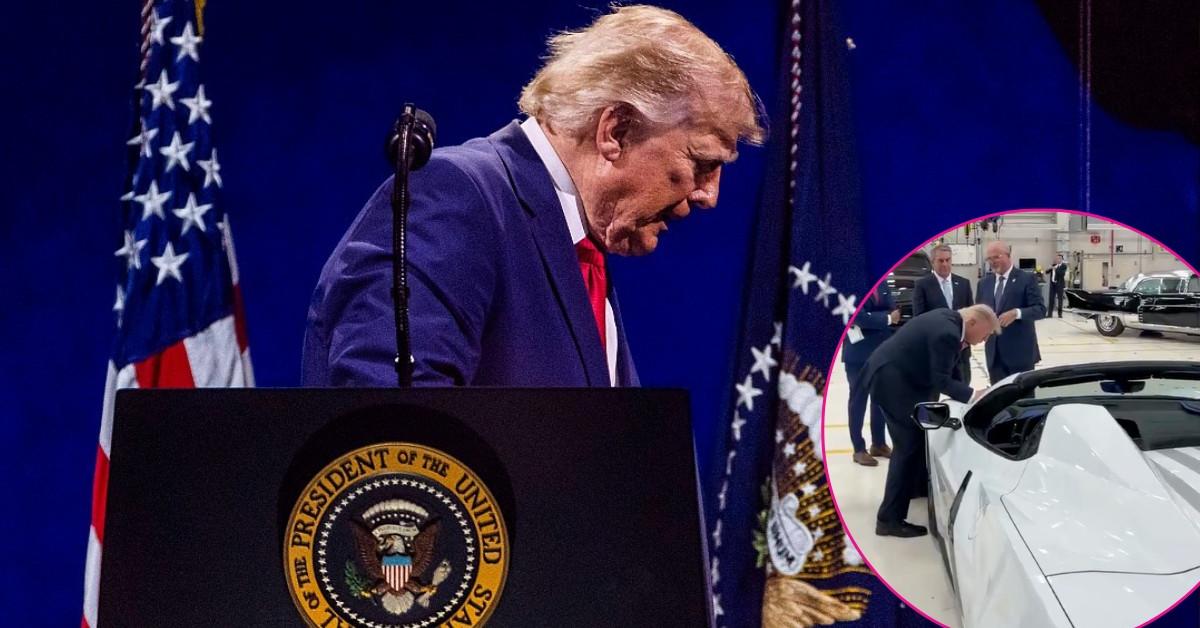 Donald Trump, 80, Caught Awkwardly Hunching at Michigan Rally as Health Rumors Swirl