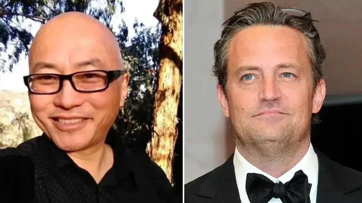 image split of Kenneth Iwamasa and Matthew perry