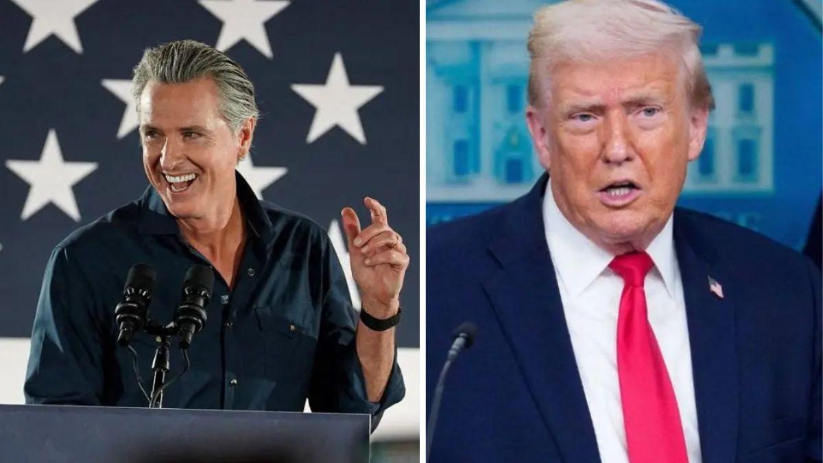 image of Gavin Newsom and Donald Trump regularly take public shots at each other.