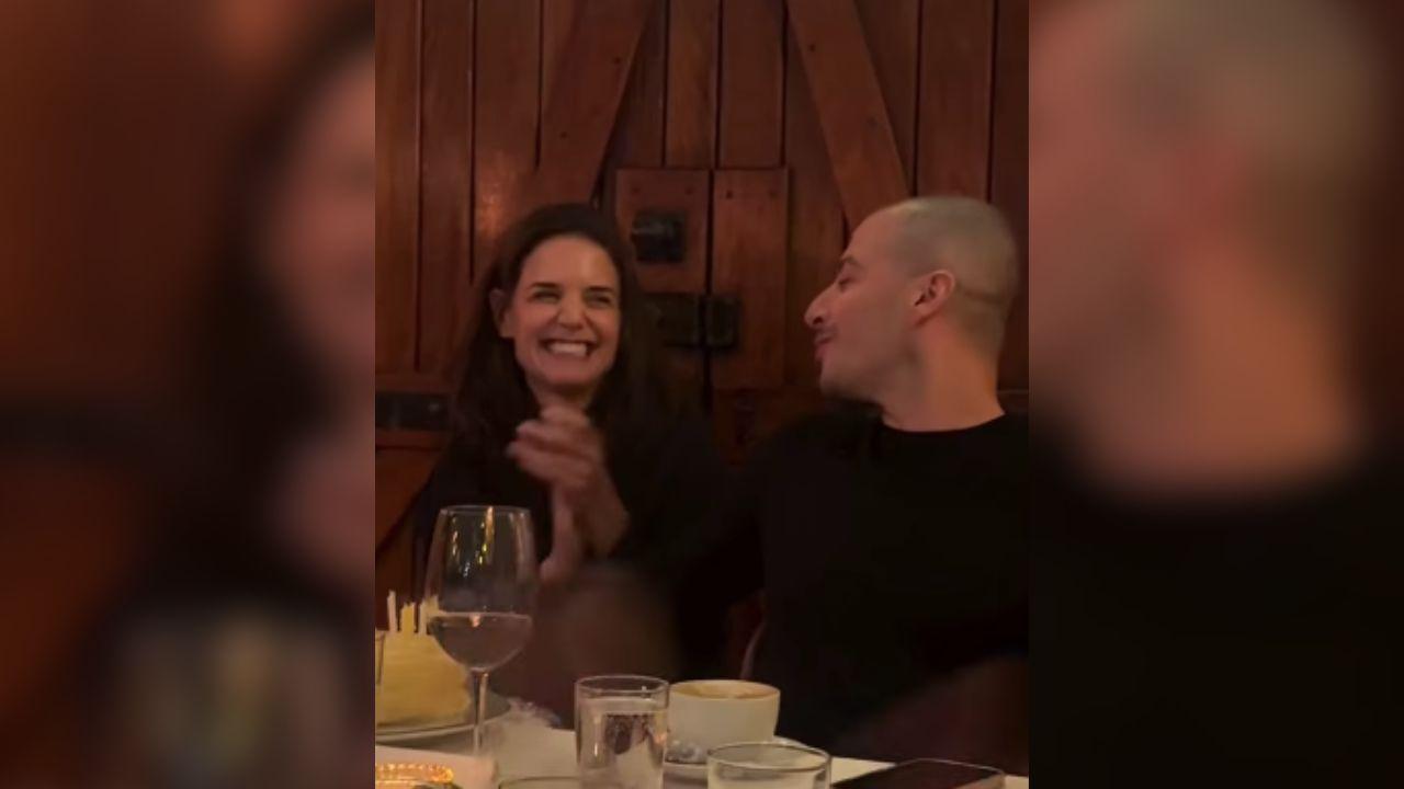 Image of Jason Bard Yarmosky kissed Katie Holmes in another cute clip. 
