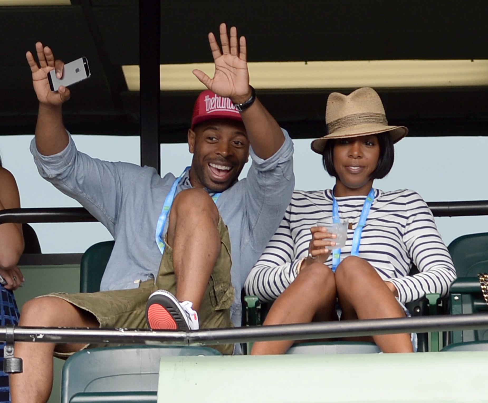Tim Witherspoon, Kelly Rowland at the Sony Open – Day 4 – 2014