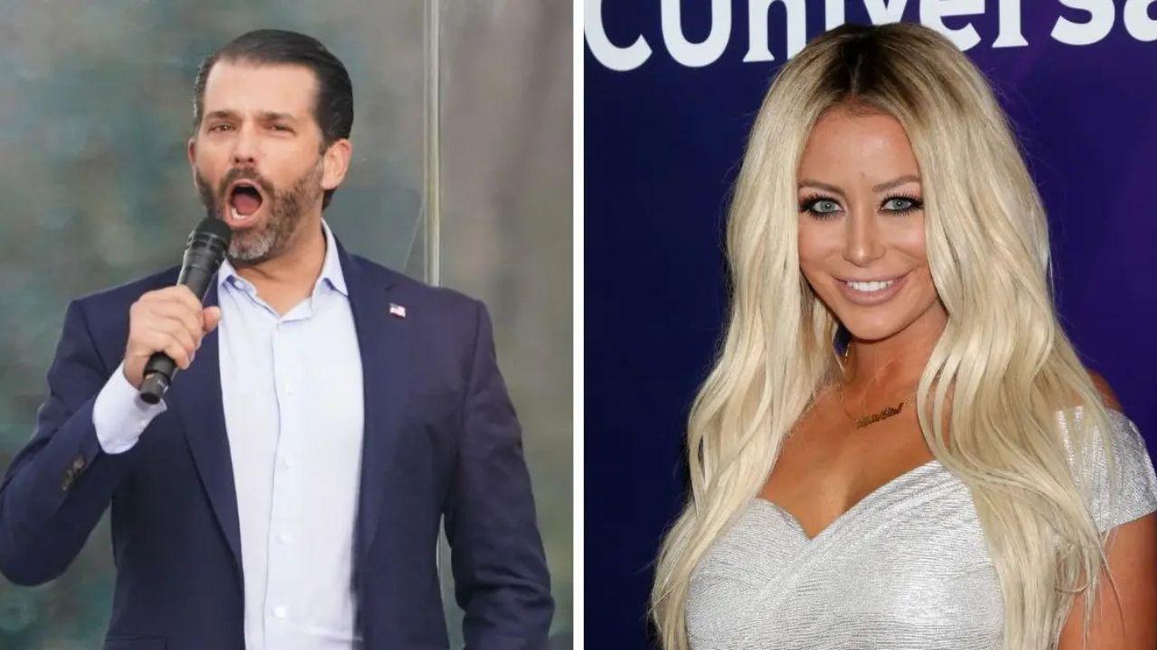 Photo of Aubrey O'Day said that Donald Trump not going to his son's wedding was 'very telling.'