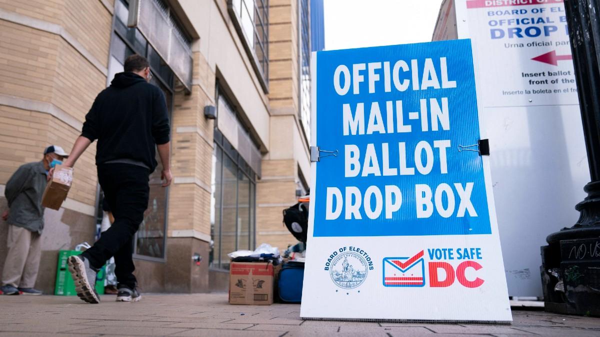 Image of Donald Trump claimed mail-in ballots are a 'way of cheating.'