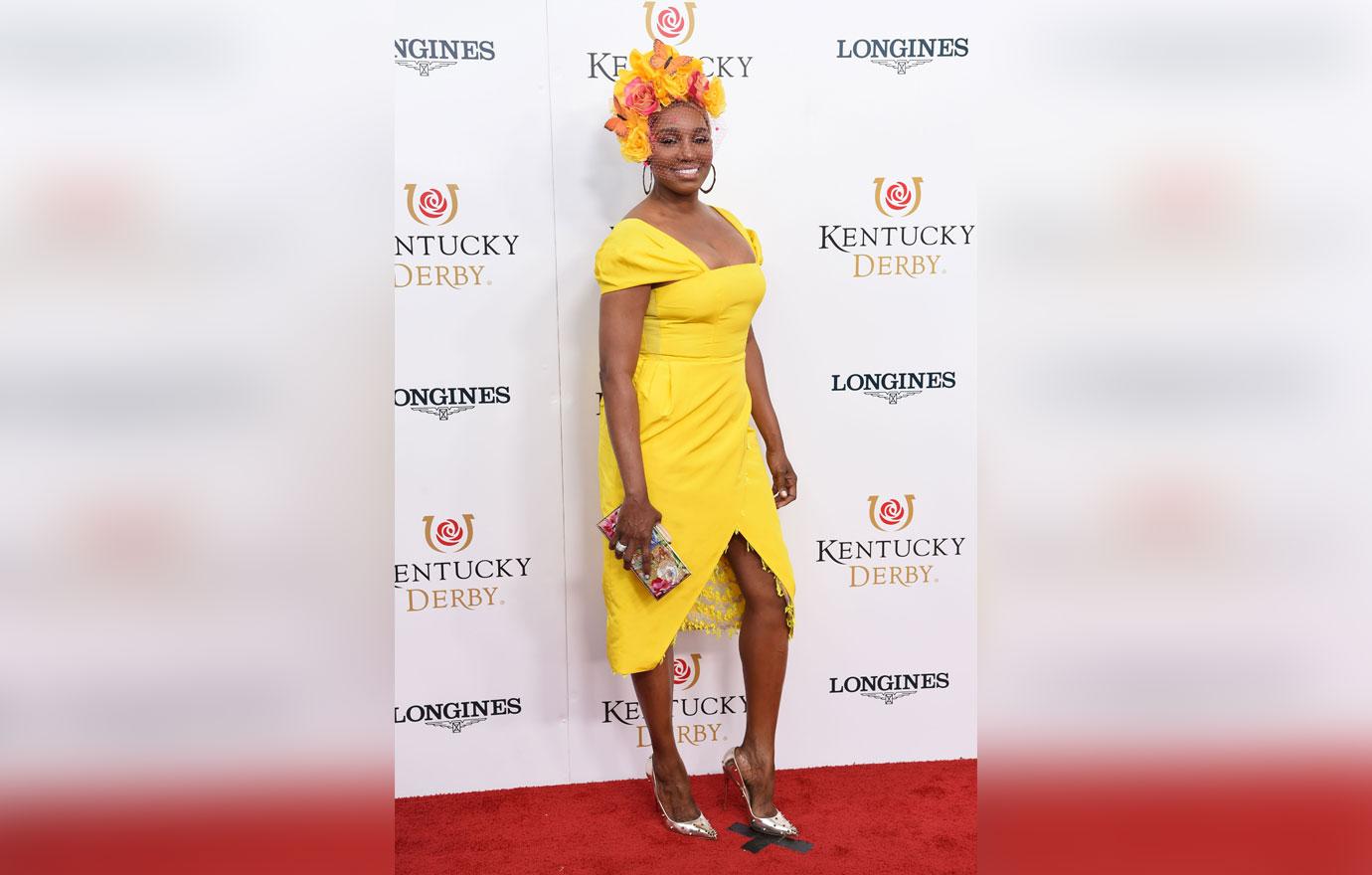 Nene Leakes In Yellow Dress Unrecognizable