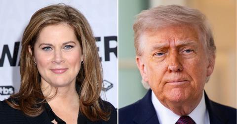 split of Erin Burnett & Donald Trump.