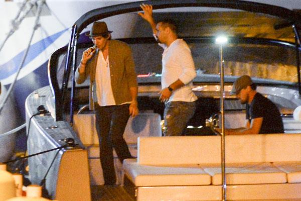 leonardo dicaprio yacht party st barts vacation