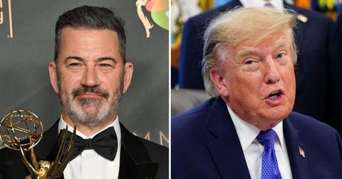 Photo of Jimmy Kimmel and Donald Trump.