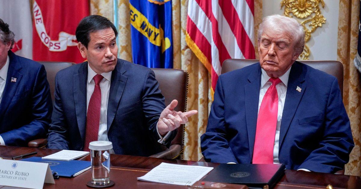 image of Marco Rubio insisted the president is not joking about purchasing the Arctic territory.