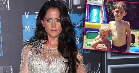 jenelle evans sons kaiser jace photos