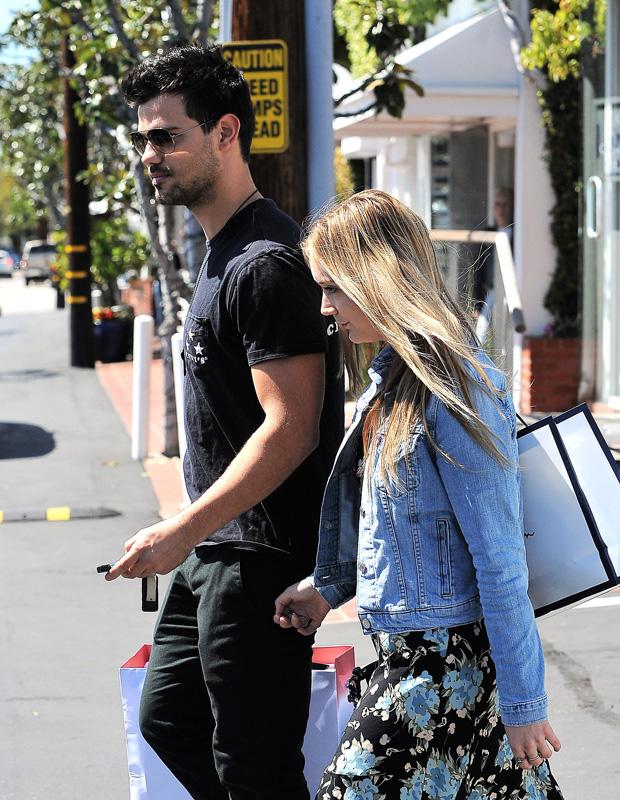 Taylor Lautner And Billie Lourd Shop At Fred Segal
