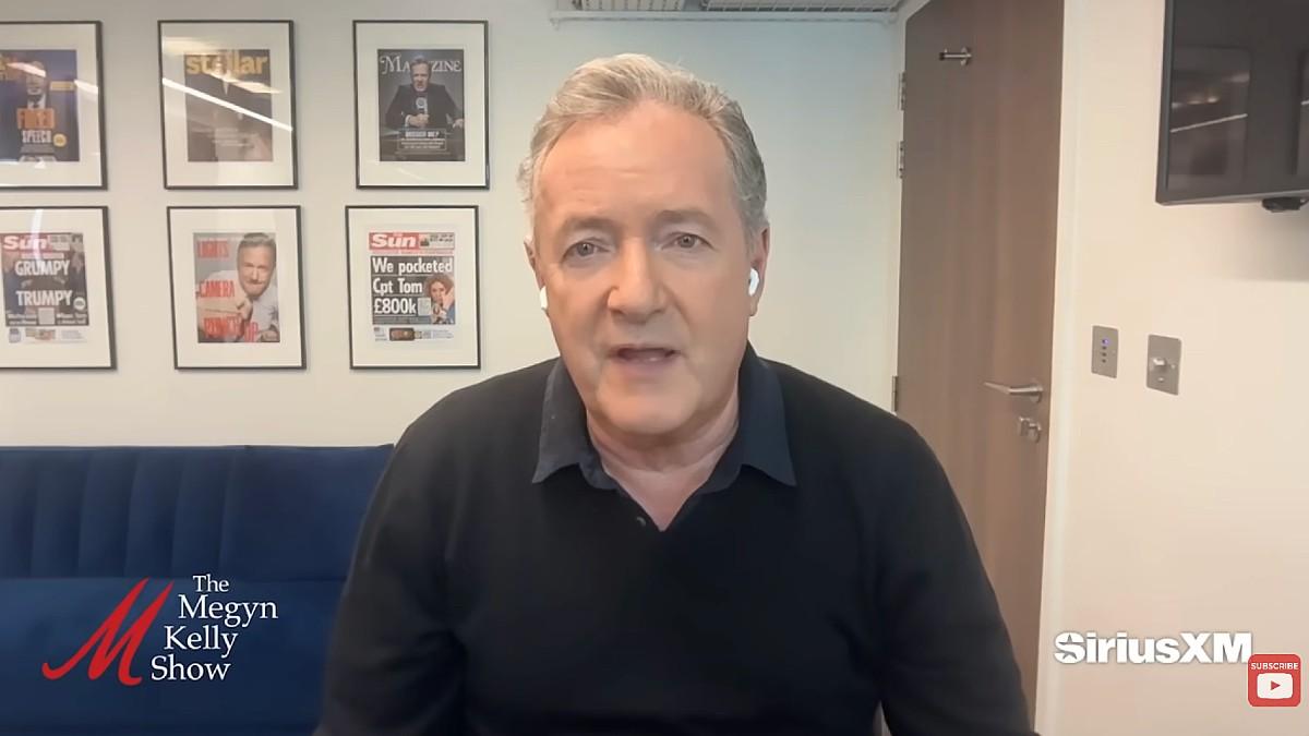 image of Piers Morgan commented on Anderson Cooper and Jake Tapper looking like 'podcasters.' 