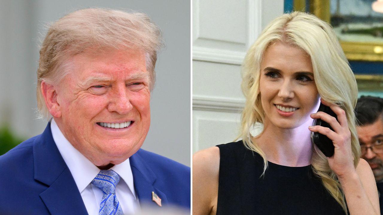 Photo of Donald Trump and Natalie Harp.