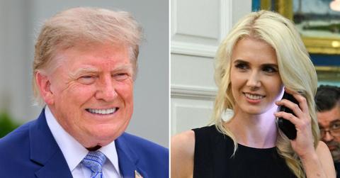Photo of Donald Trump and Natalie Harp.