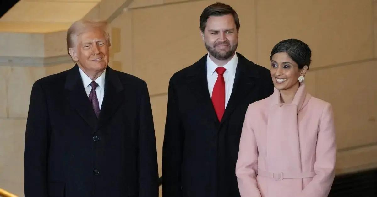 Photo of Some people thought J.D. Vance and Erika Kirk were too touchy at a recent Turning Point USA given that he's a married man.