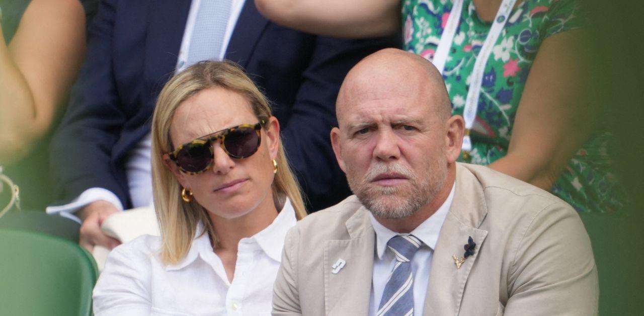 mike tindall looked bored wimbledon first outing princess anne hospitalized