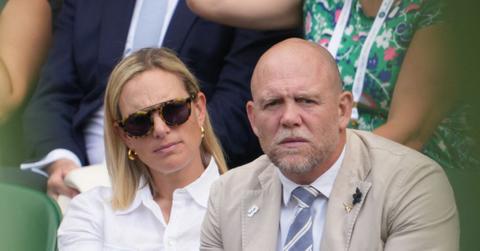 mike tindall looked bored wimbledon first outing princess anne hospitalized