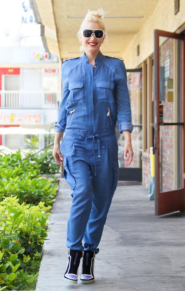 Gwen stefani blue jumpsuit