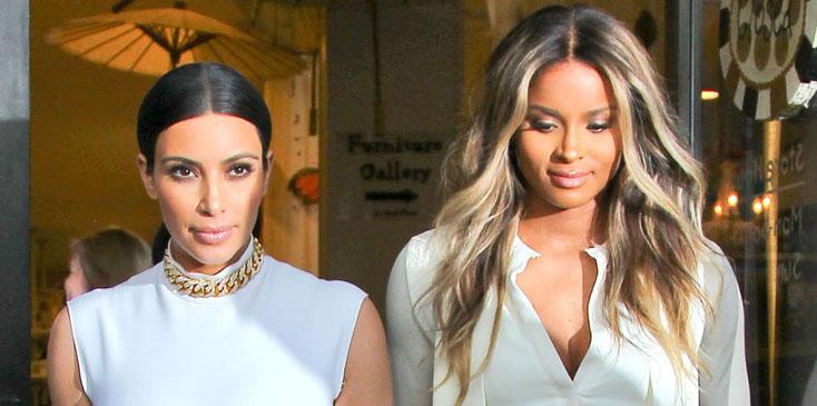 Pregnant Ciara &amp; Kim Kardashian Shopping At Bel Bambini