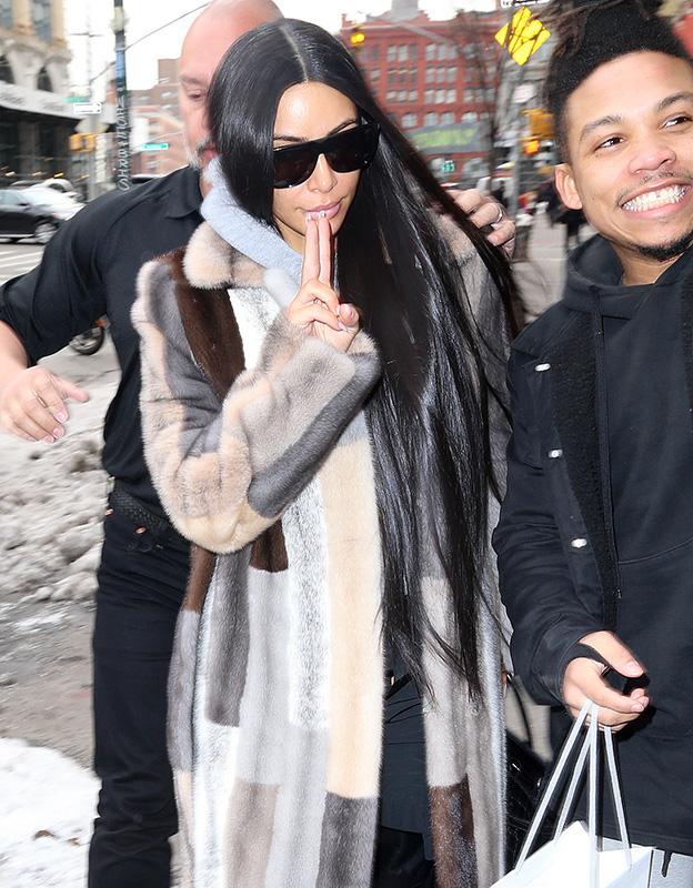 Kim Kardashian Out And About In NYC