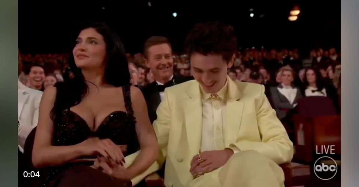 kylie jenner boyfriend timothee chalamet lucky man new photos oscars dress