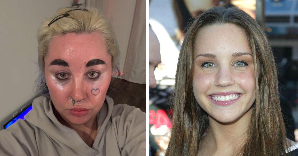 image of Amanda Bynes recently teased a new accessory venture involving metal mesh beanies on social media.
