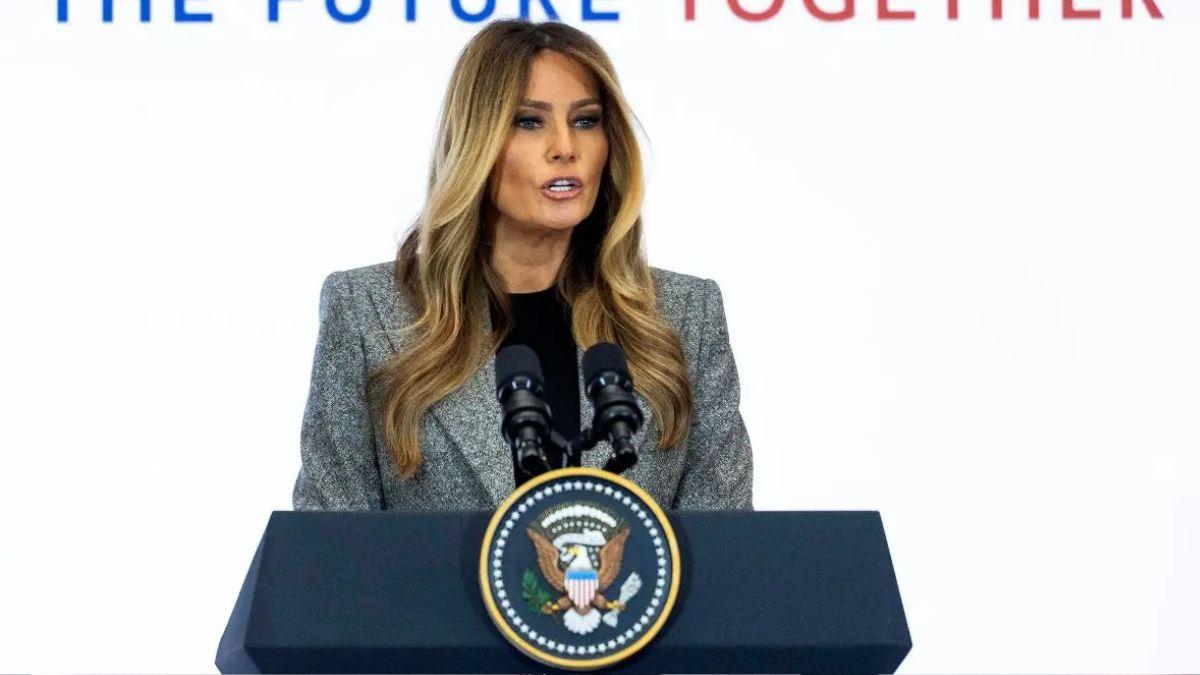 image of Melania Trump is often criticized for her accent.