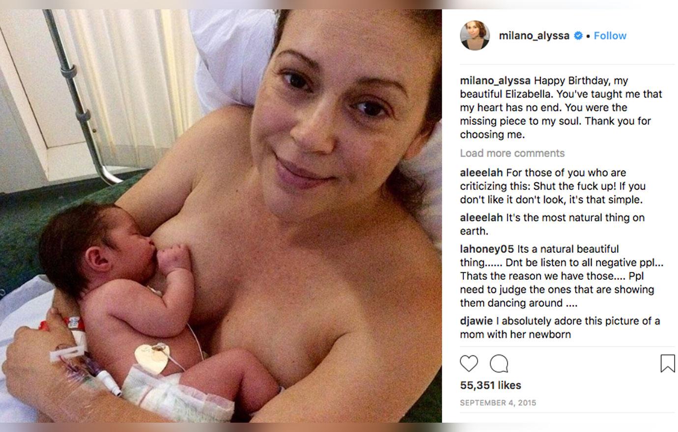 Public breastfeeding legalized celebs whove shared pics 6