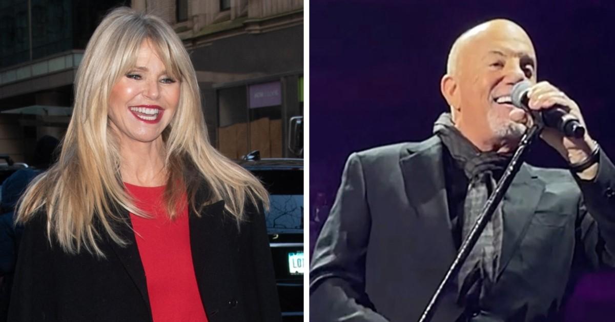 Split photo of Christie Brinkley and Billy Joel.