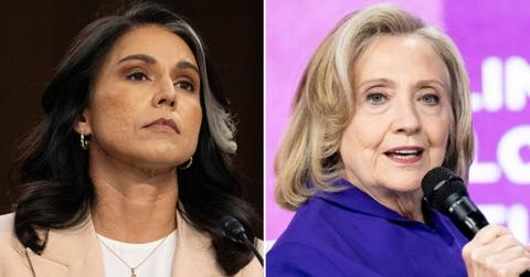 photo of Tulsi Gabbard and Hillary Clinton