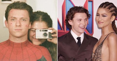 Composite photo of Zendaya and Tom Holland.