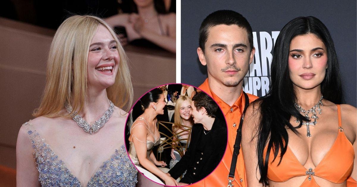 golden globes elle fanning interrupts celebrity kiss