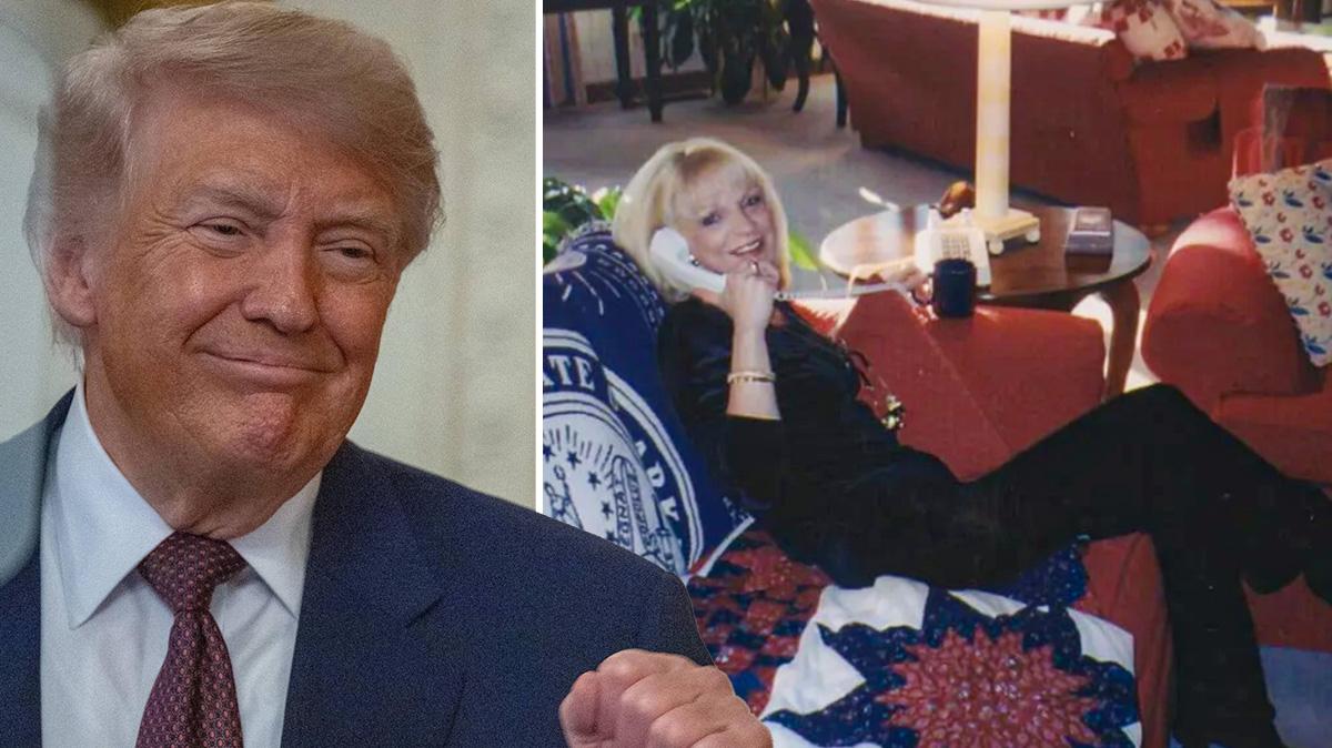 Split photo of Donald Trump and Margo Catsimatidis 