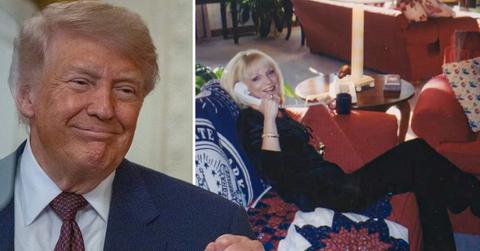 Split photo of Donald Trump and Margo Catsimatidis