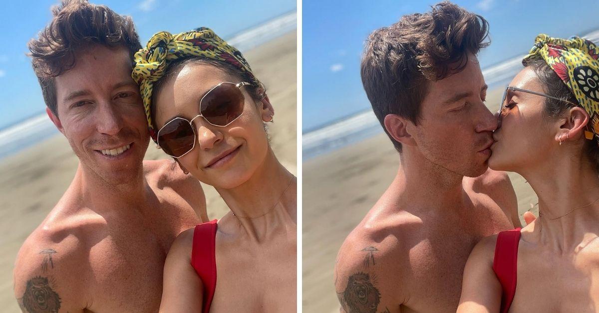 nina dobrev shaun white