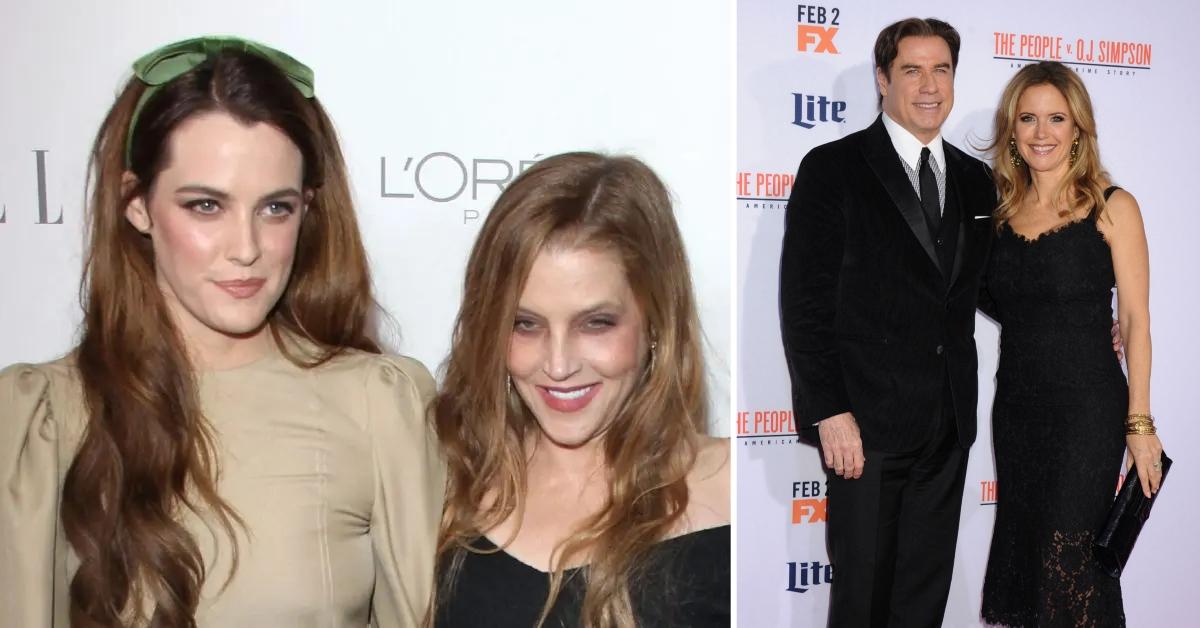 Photo of Riley Keough, Lisa Marie Presley, John Travolta and Kelly Preston