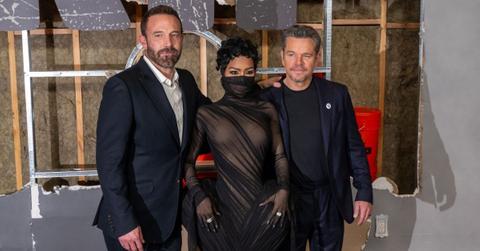 Photo of Ben Affleck, Teyana Taylor and Matt Damon