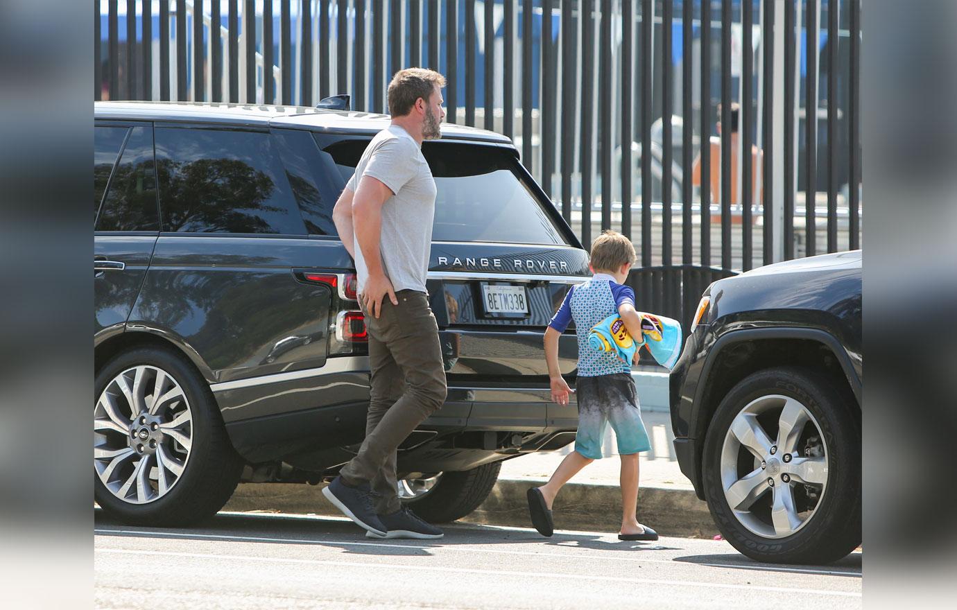 Ben Affleck taking his son to swim lessons