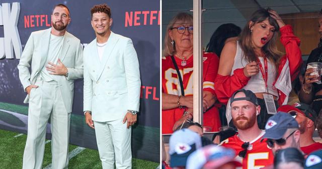 travis kelce patrick mahomes last minute taylor swift attending sunday game