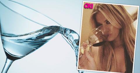 Khloe Kardashian Drinking Partying Stress Away