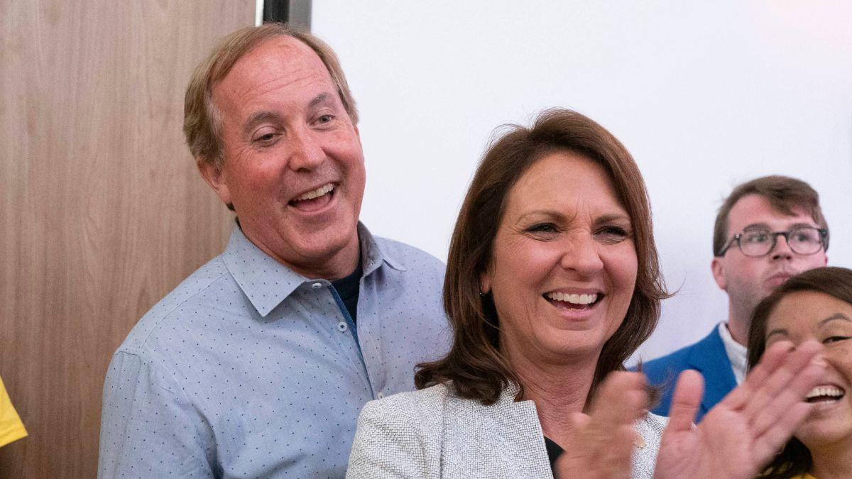 Photo of Ken and Angela Paxton.