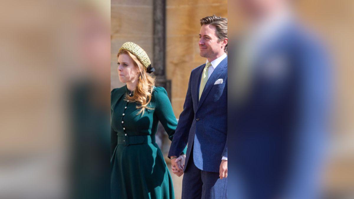 Image of Princess Beatrice and Edoardo Mapelli Mozzi have no rift, a source said.