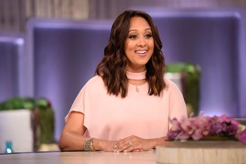 Lights Out! Tamera Mowry's Boobs Exposed During Shocking Wardrobe Malfunction — Watch 'The Real