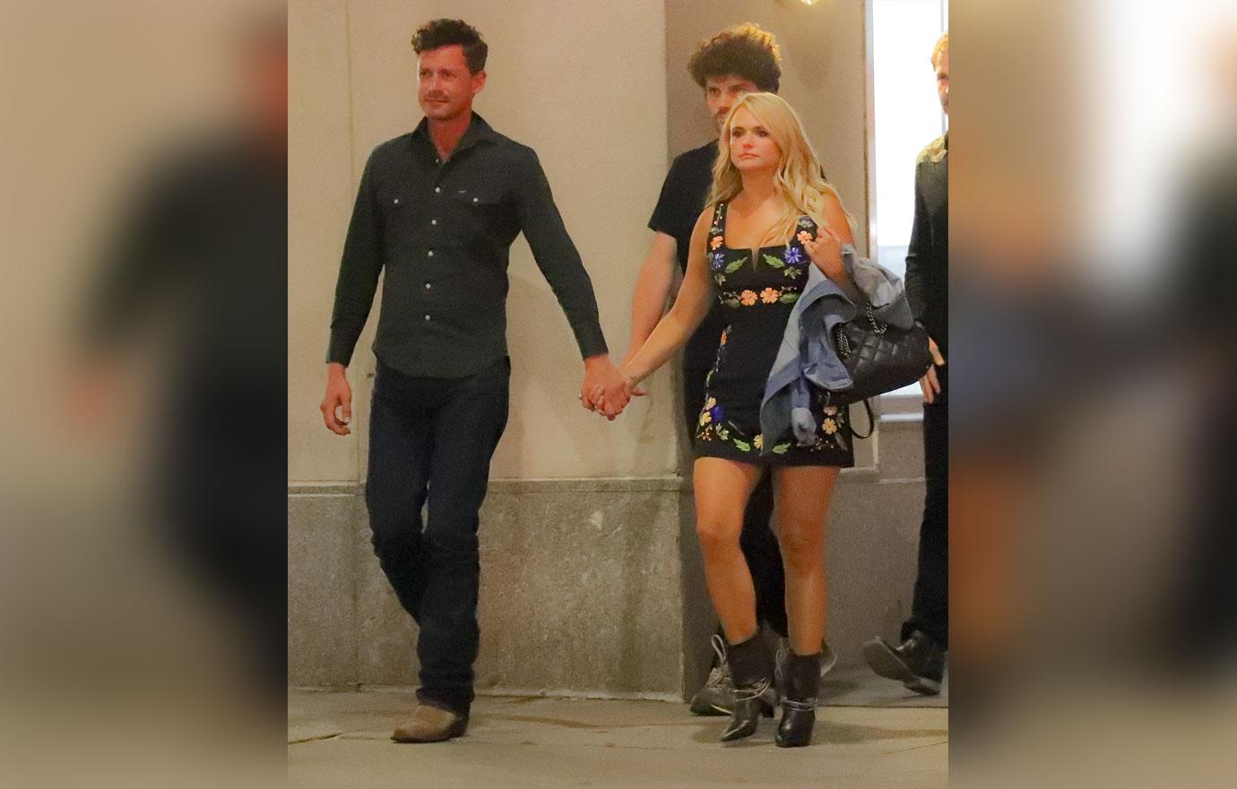 EXCLUSIVE: Miranda Lambert and Evan Felker hold hands after dinner in New York