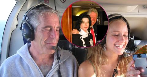 Photo of Jeffrey Epstein, Michael Jackson and Bill Clinton