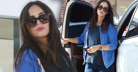 Megan fox smirks baby bump photos HERO