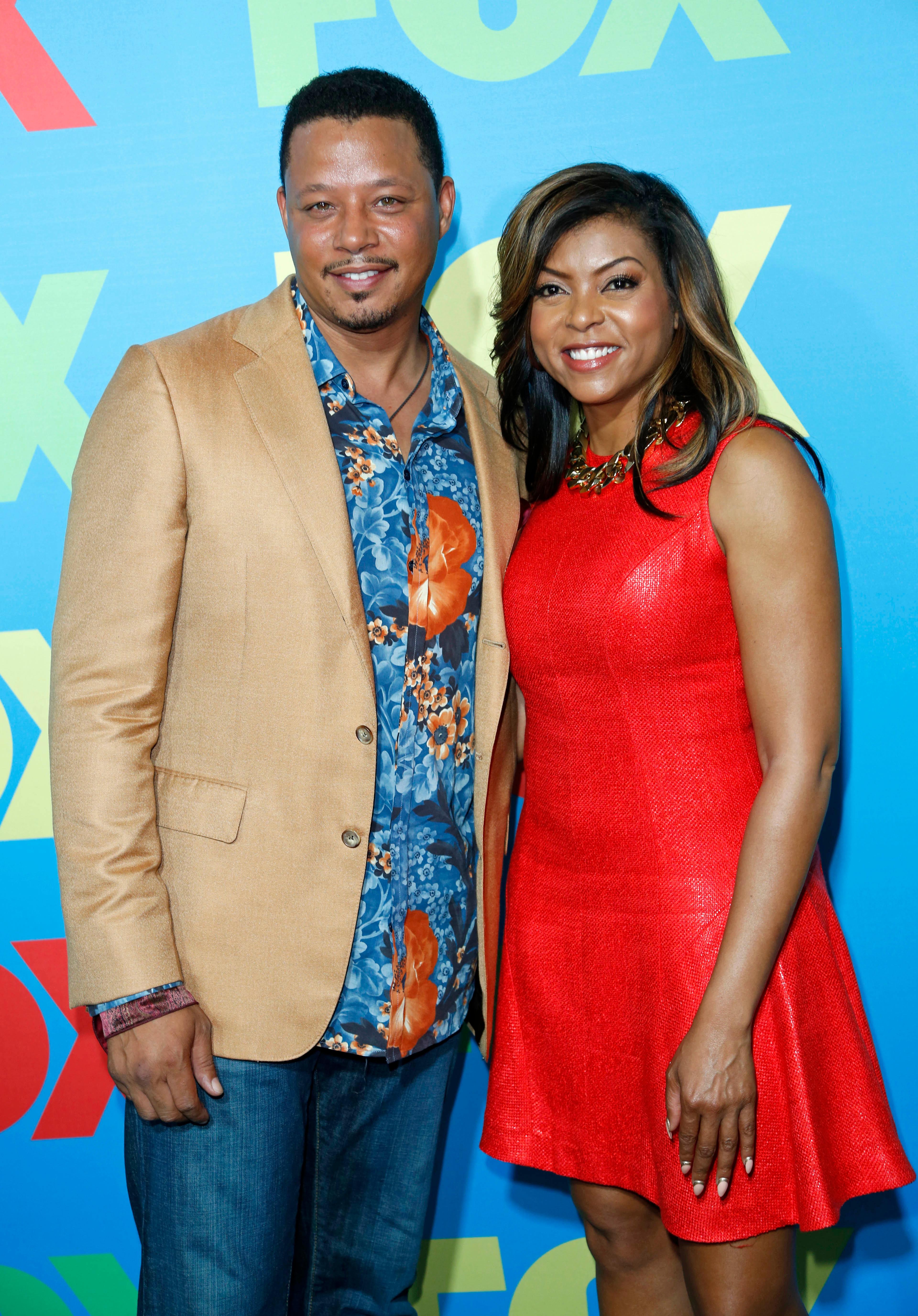 Celebrity arrivals at the FOX 2014 Fanfront Red Carpet in NYC