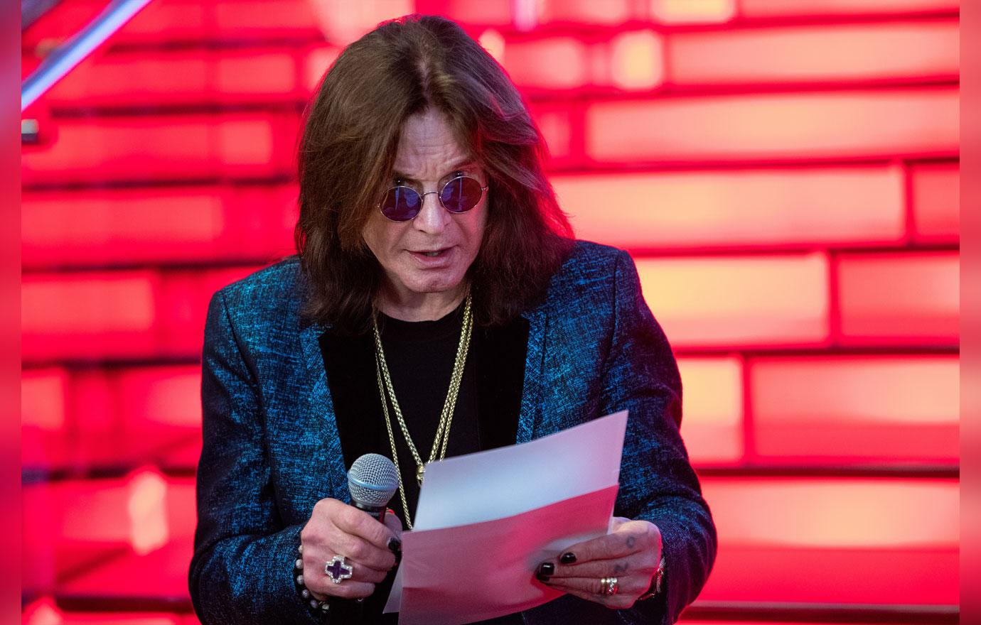 British musician Ozzy Osbourne signs star at Moscow Walk of Fame